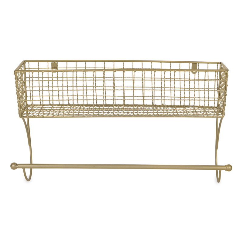 1 - Bar Wall Towel Rack, Gold