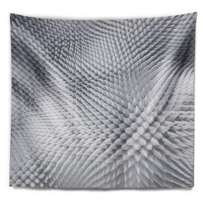 Tapisserie de conception abstraite prickly blanc 3d