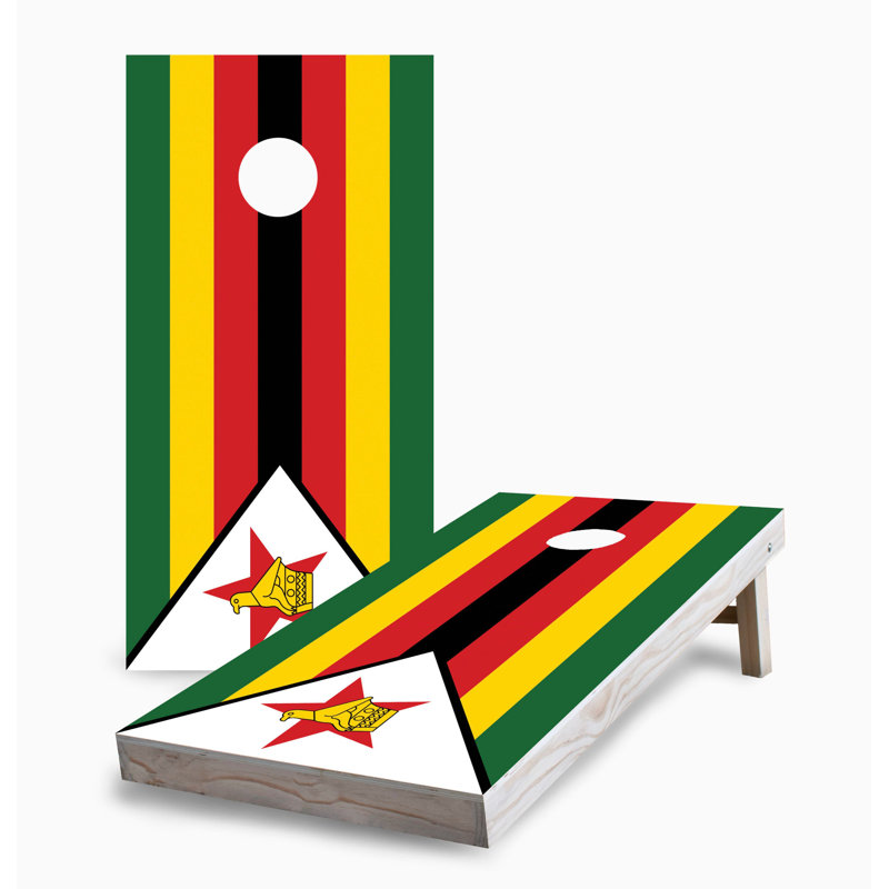 Ensemble de planches de cornichon 2 x 4 avec drapeau du pays | Comprend (2) planches (8) sacs et accessoires optionnels