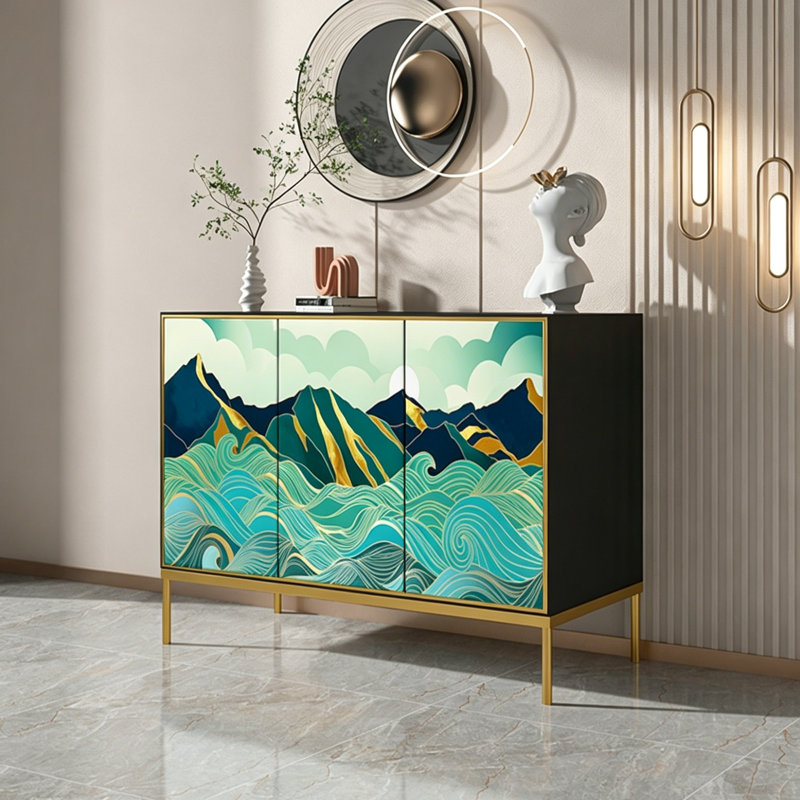 Solid Wood Living Room Storage Cabinet