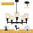 Erby 5 - Light Dimmable Cone Chandelier
