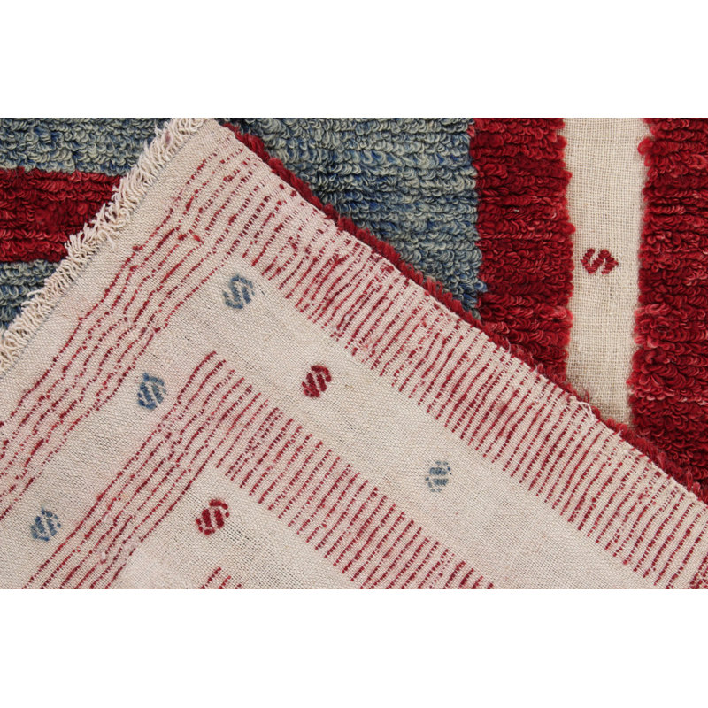 One-of-a-Kind 4'8" x 5'10" Hand Knotted Area Rug