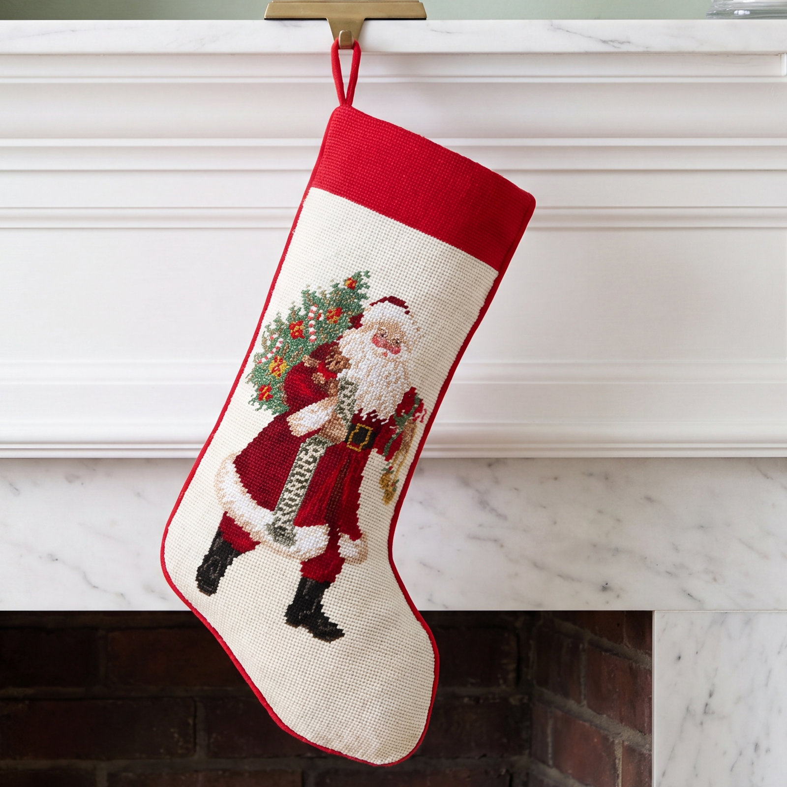 The Holiday Aisle® Carmita Needlepoint Stocking
