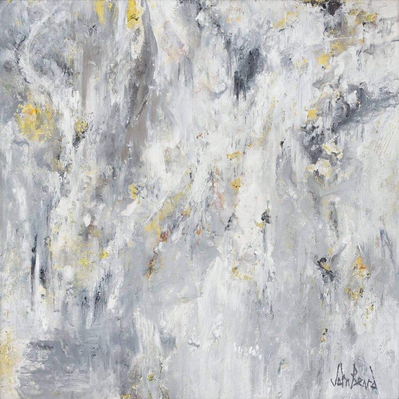 White Platinum - Artist Enhanced Canvas Print, 30" H x 30" W x 1.5" D, Unframed Canvas