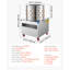 Machine à plumer le poulet, tambour 19,7 po, machine à plumer électrique 2 ch et 275 tr / min avec 106 doigts souples et roues de transport, extracteur de plumes en acier inoxydable pour le traitement de 2 à 4 poussins une fois