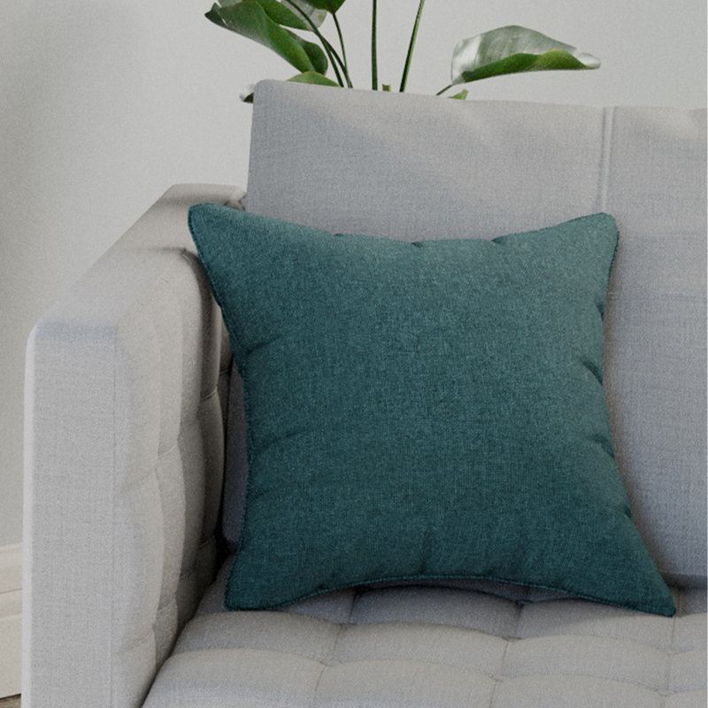 Richarde Square Cushion Cover, Teal