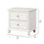  Table de chevet 2 tiroirs 28 po Classic Antique