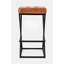 Kellner Upholstered Counter Stool with Metal Frame-1528975125