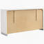 Commode 6 tiroirs blanche ultrabrillante