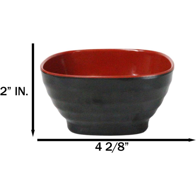 Ensemble de 6 petits bols à soupe de riz en mélamine 4,5 "L