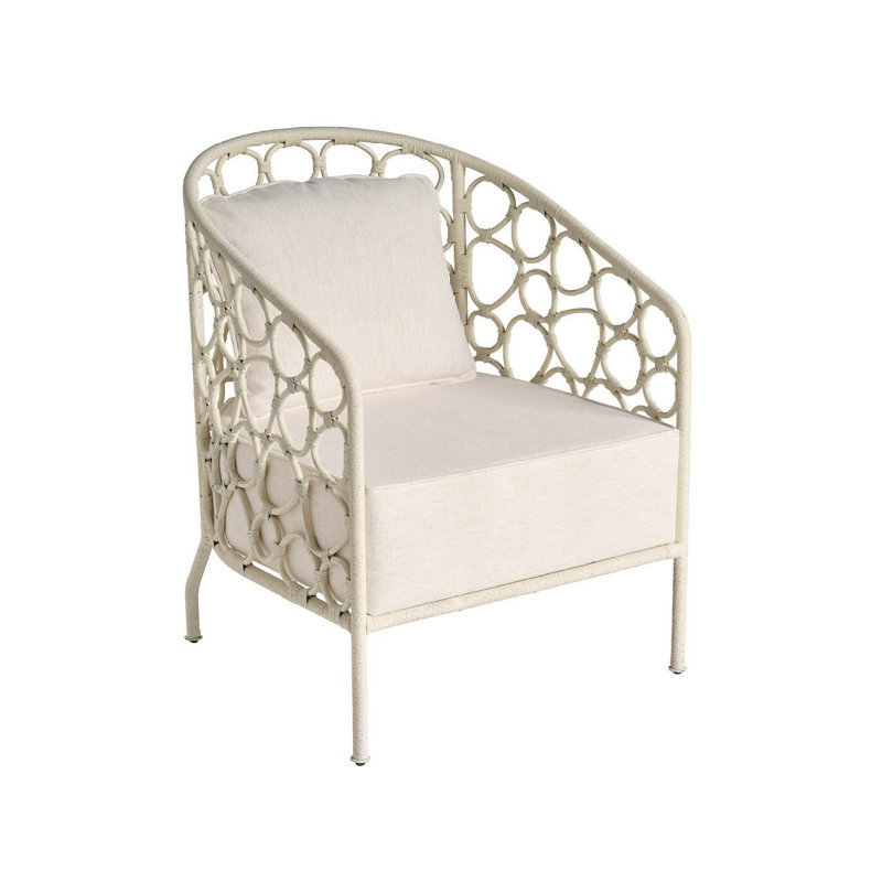 Pebble Accent Chair, White