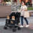 Double Pet Stroller w/ 2-seater Carrier Adjustable Sunshade Removable Pad-122581176