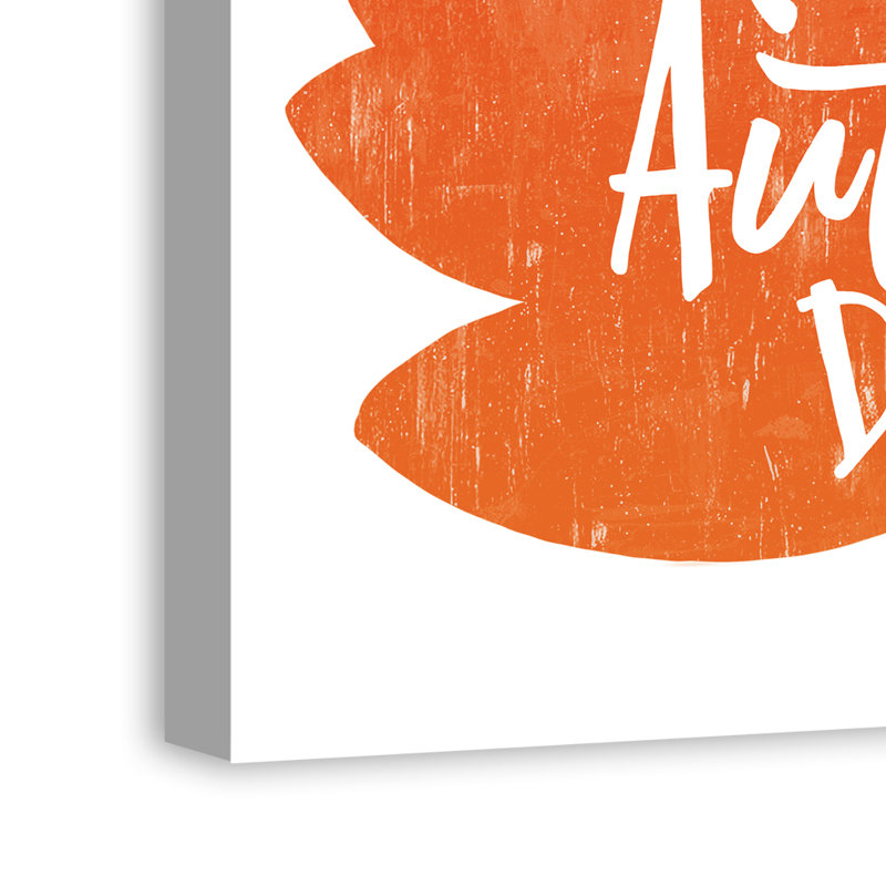 « oh happy automne day », impression sur toile, H 12 po x l 12 po, Toile tendue