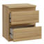 41.8cm W Manufactured Wood Bedside Table