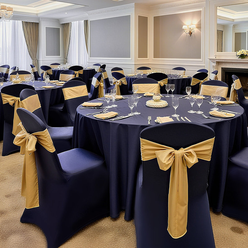 Chair Covers, Polyester Spandex Chair Cover, Stretch Slipcovers for Wedding Party Dining Banquet Flat-Front Chair Covers, Fits Chair Measures up to 20.08 x 17.72 x 37.4 inch