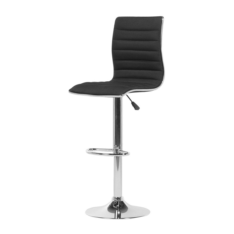 Tyrell Swivel Upholstered Adjustable Height Counter Stool with Metal Frame