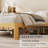 Solid Wood And Metal Bamboo Platform Bed Frame, Heavy Duty Support, No Box Spring Needed, Multiple Sizes Available-776891647