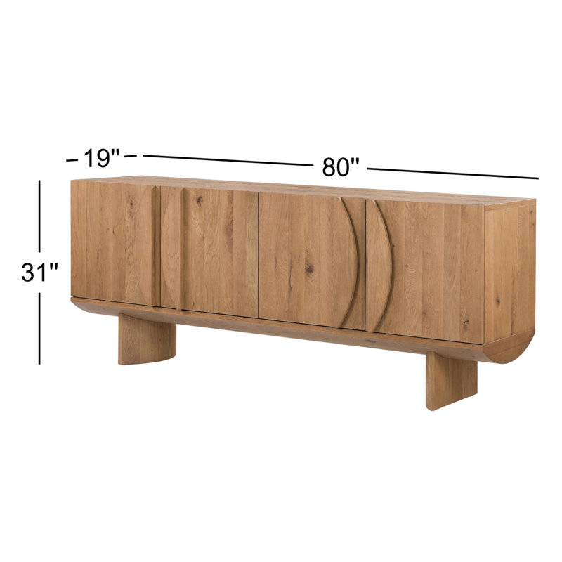 Pickford 80'' W Solid Wood Sideboard