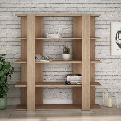 Amabilia 4 Tier Wall Mounted Bookcase Display Unit