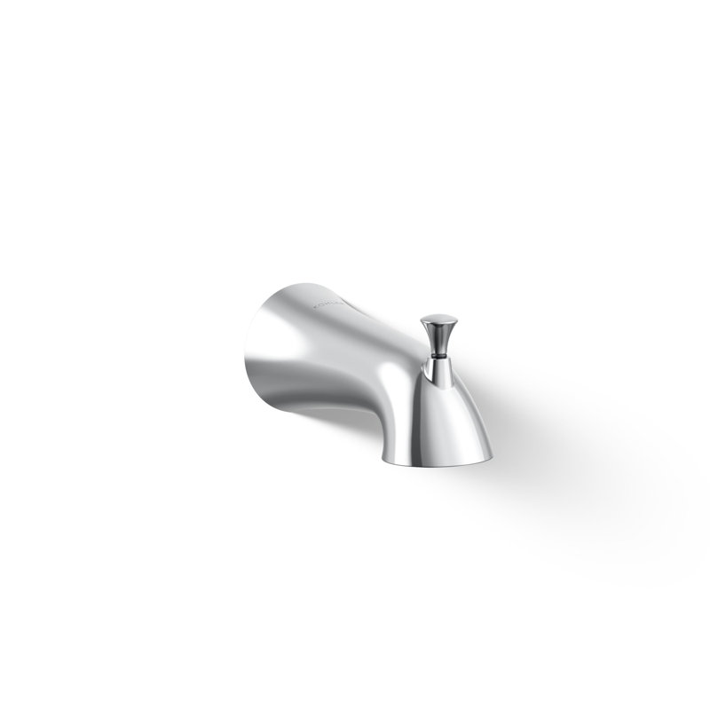 Bec de baignoire mural avec inverseur Buckley, Chrome poli