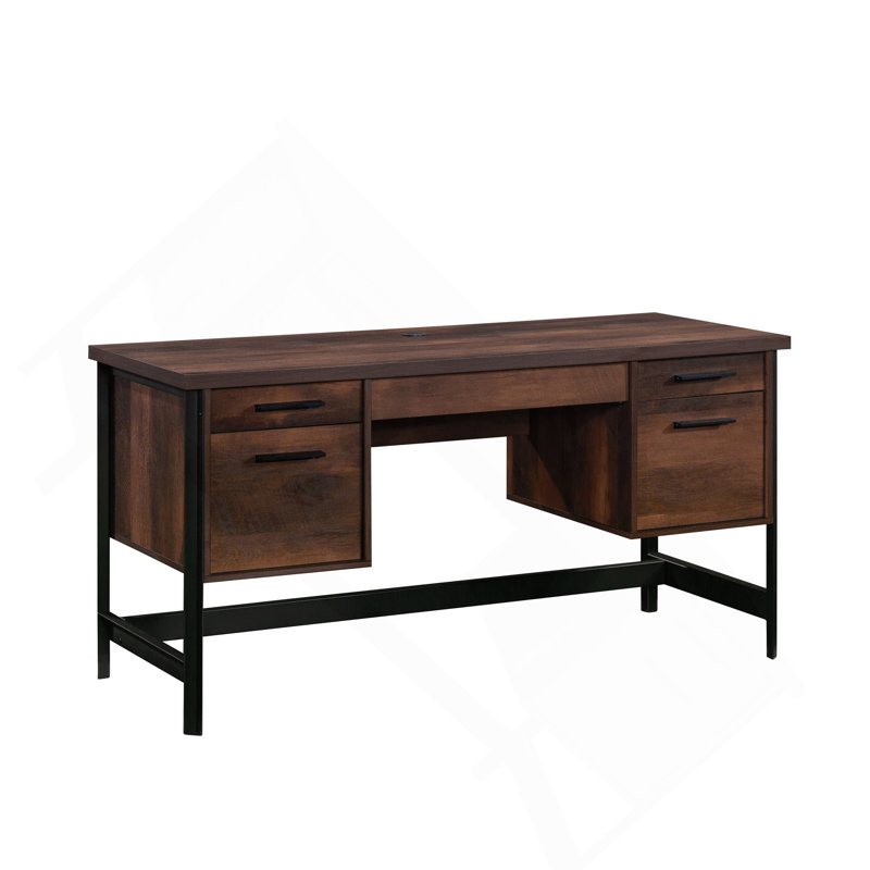 Computer Desk, Brown Finish