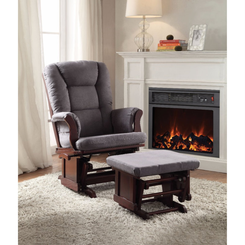 Fauteuil oscillant et repose-pieds Katsura