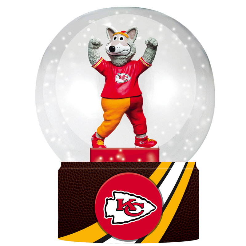 Sports Licensed 5" Mascot Water Snow Globe, Kansas City Chiefs