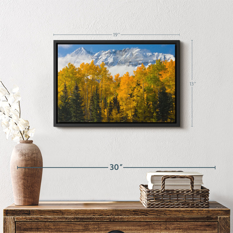 Floral et botanique «Wilson Peak Autumn View Canvas Print», H 13 po x l 19 po