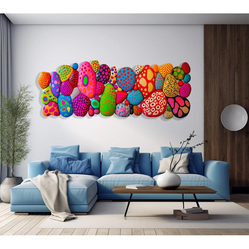 Trypophobia # 97 Pop Art Wall - Décor unique pour espaces modernes, H 23 po x l 64 po x P 1 po