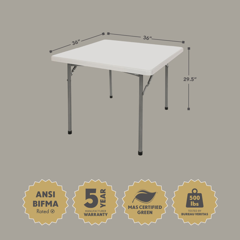 36'' Square Portable Card Table