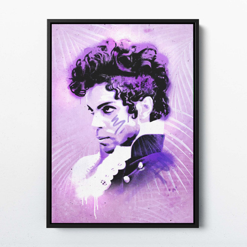 Prince In Paradise - Print on Canvas, 71.2cm H x 50.8cm W x 5cm D, Black Framed