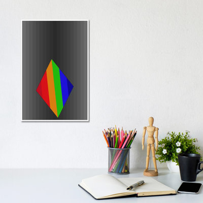 Modern Art - Diamond Reflecting Light - Wrapped Canvas Gallery-Wrapped Canvas Giclée