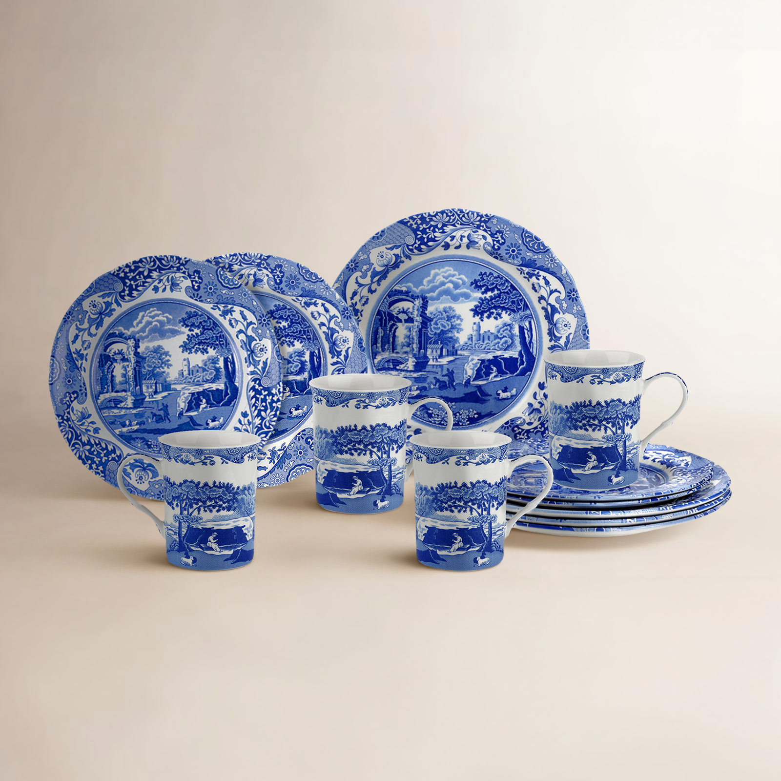 Blue Italian Dinnerware Set