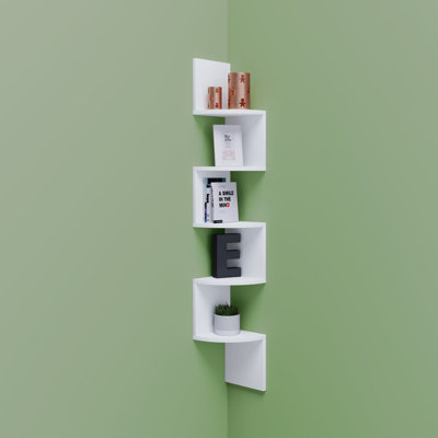 Seroud 123cm H x 19cm W Floating Bookcase