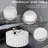  28‘’ Round Petal Shape Coffee Table,White-579112203