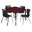 Ensemble de table de salle à manger et de chaises Kee Square-73412839-73412850