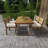 Multi-Person Outdoor Acacia Wood Dining Table And Chair Set, Thick Cushions-862894876