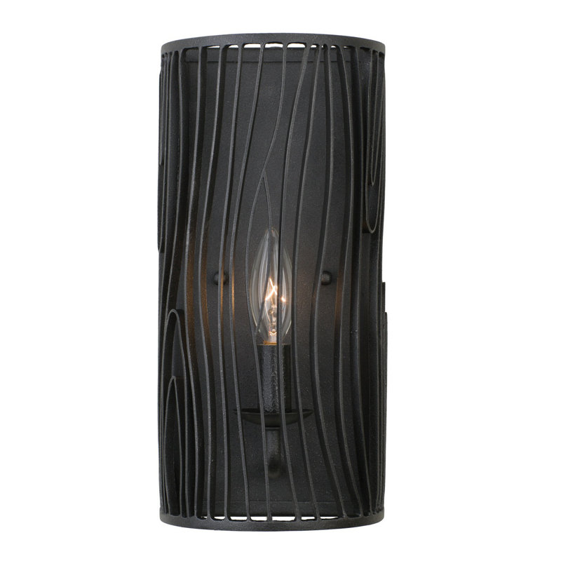 Applique murale en fer noir Morco 1 LT Morre
