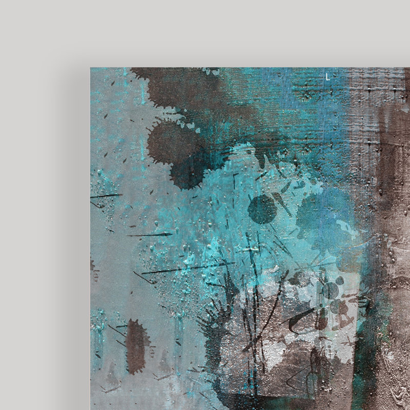 «Inkd XXVI» par Tristan Scott - ensemble de 2 reproductions d'art graphique sur toile tendue, H 40 po x l 40 po x p 1,5 po