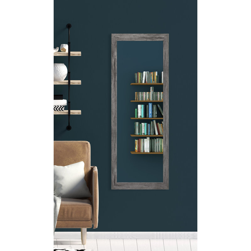 Hruby Mirror, 21" H x 60" W, Gray