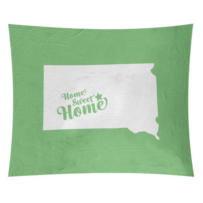 Tapisserie Home Sweet Pierre, H 27,5 po x l 37,5 po, Vert