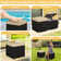 High-Density Polyethylene (HDPE) Wicker Outdoor Ottoman