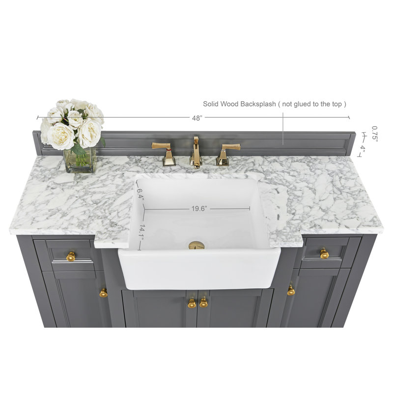 Adeline 48'' W Single Vanity, Gray