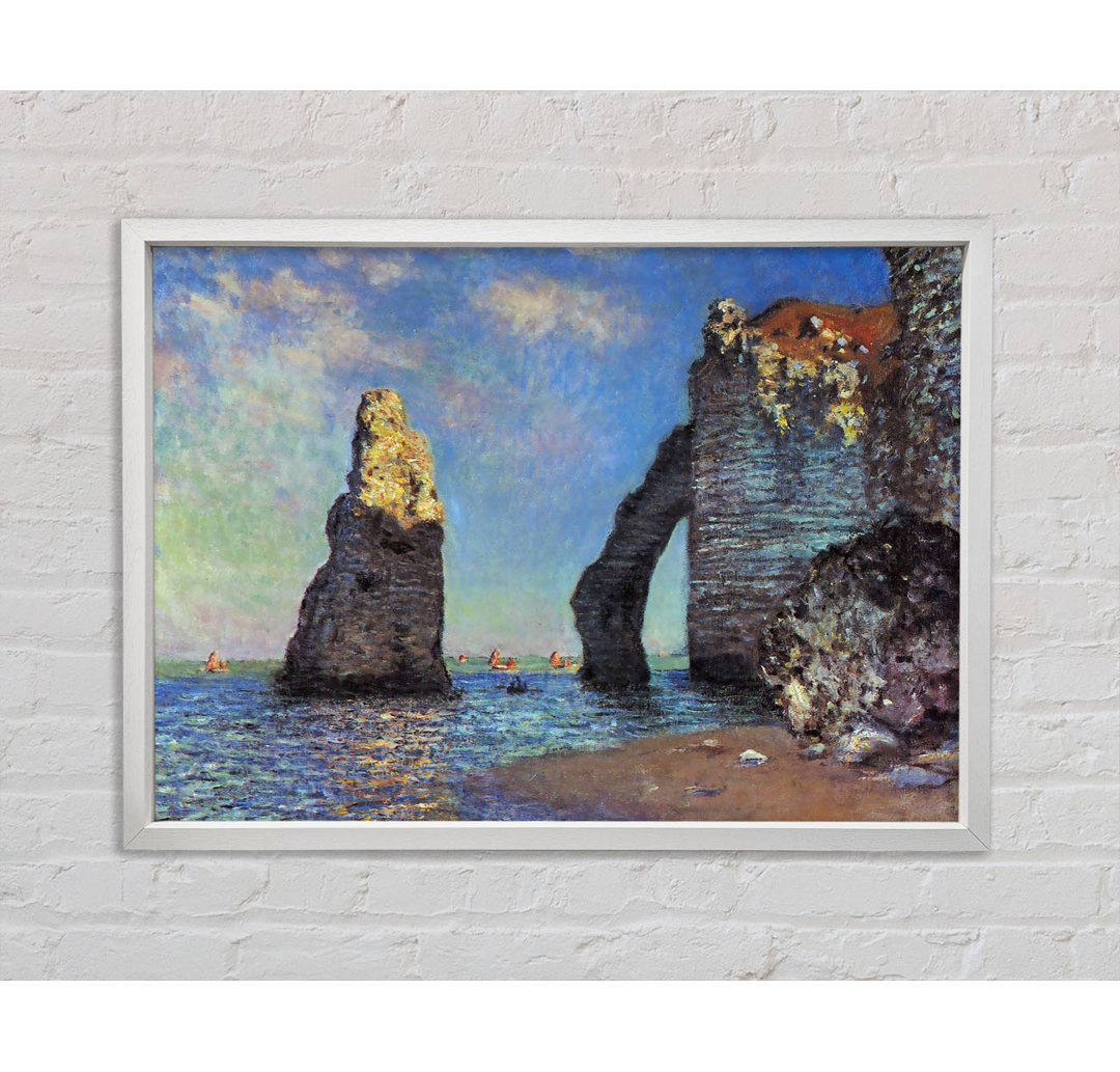 Monet Die felsigen Klippen von Etretat - Druck