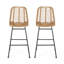 Tabourets de bar d'extérieur en osier (ensemble de 2)-619328461