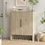 Range-chaussures, armoire à chaussures en bois avec portes, range-chaussures moderne avec tablettes réglables, pour vestibule, couloir, salon