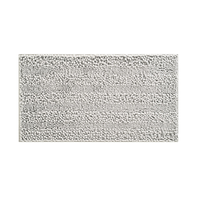 Aqua Chenille Non-Slip Polyester Bath Mat 17" x 24"