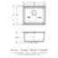 Évier de cuisine blanc en granite de quartz blanc de 21 po x 18 po pour cuisine, style encastré, lisse et sans saleté, utilisation avec support, crépines, grille, guide d'installation pour évier de cuisine, haut-121644691