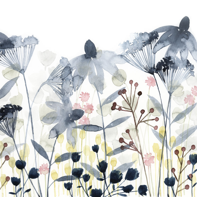 «Layered Gardens II», peinture sur toile, H 12 po x l 12 po