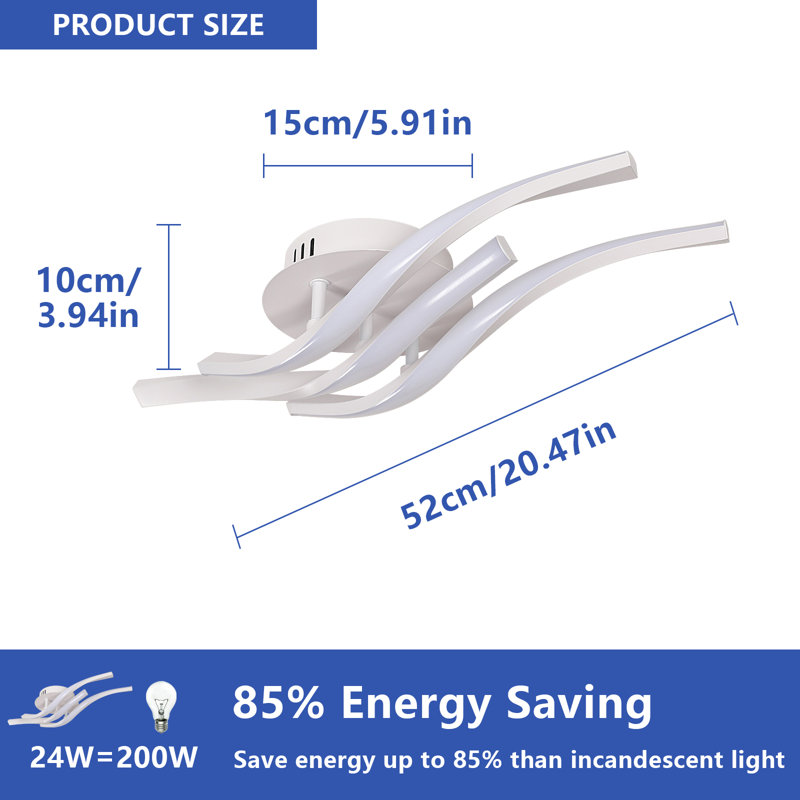 Deandrew LED Semi Flush Mount